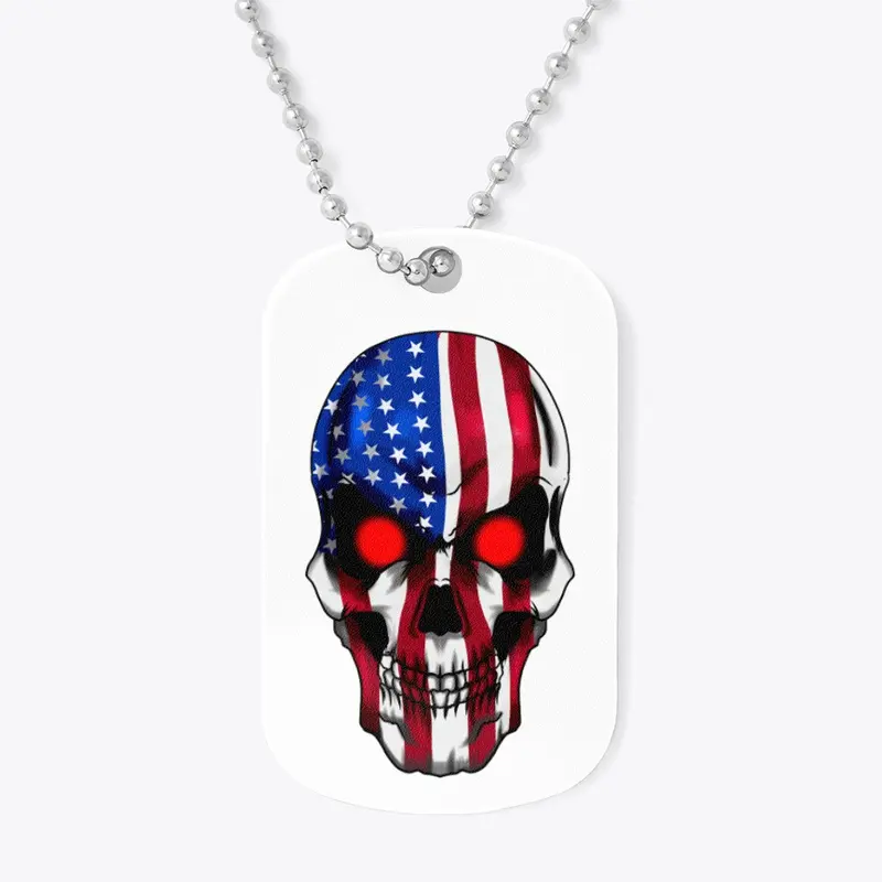 DTT Skull With US Paint